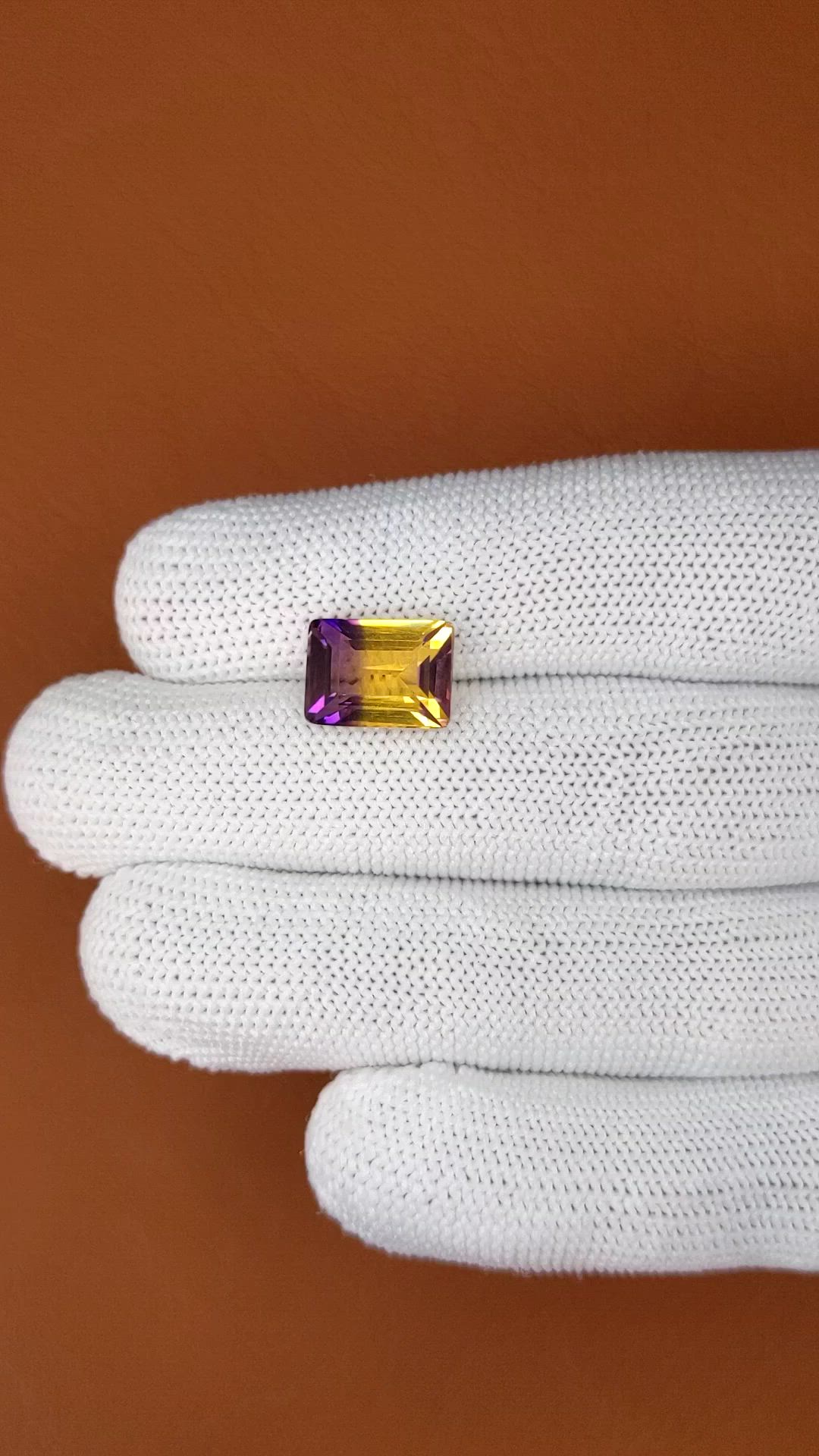 4.89 Ct. Bi Color Ametrine from Brazil Size Video