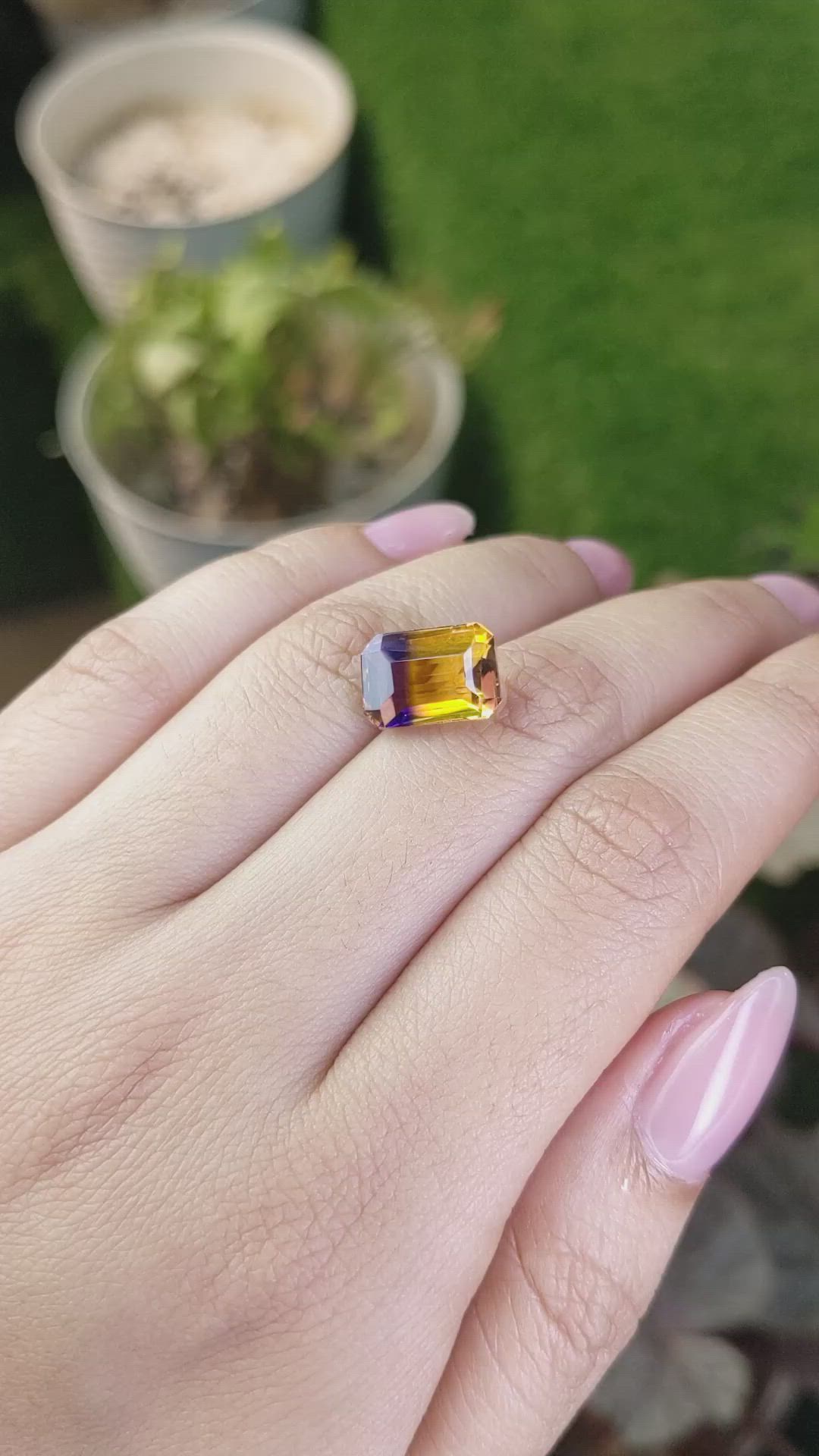 5.03 Ct. Bi Color Ametrine from Brazil Size Video