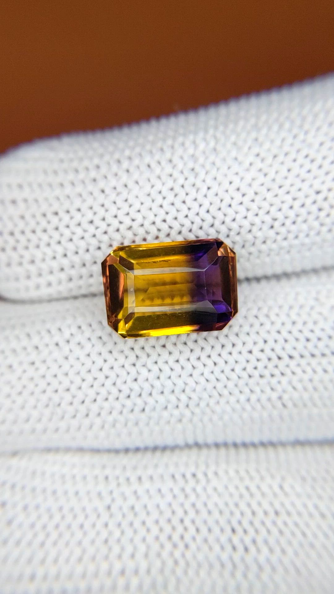 5.03 Ct. Bi Color Ametrine from Brazil Size Video