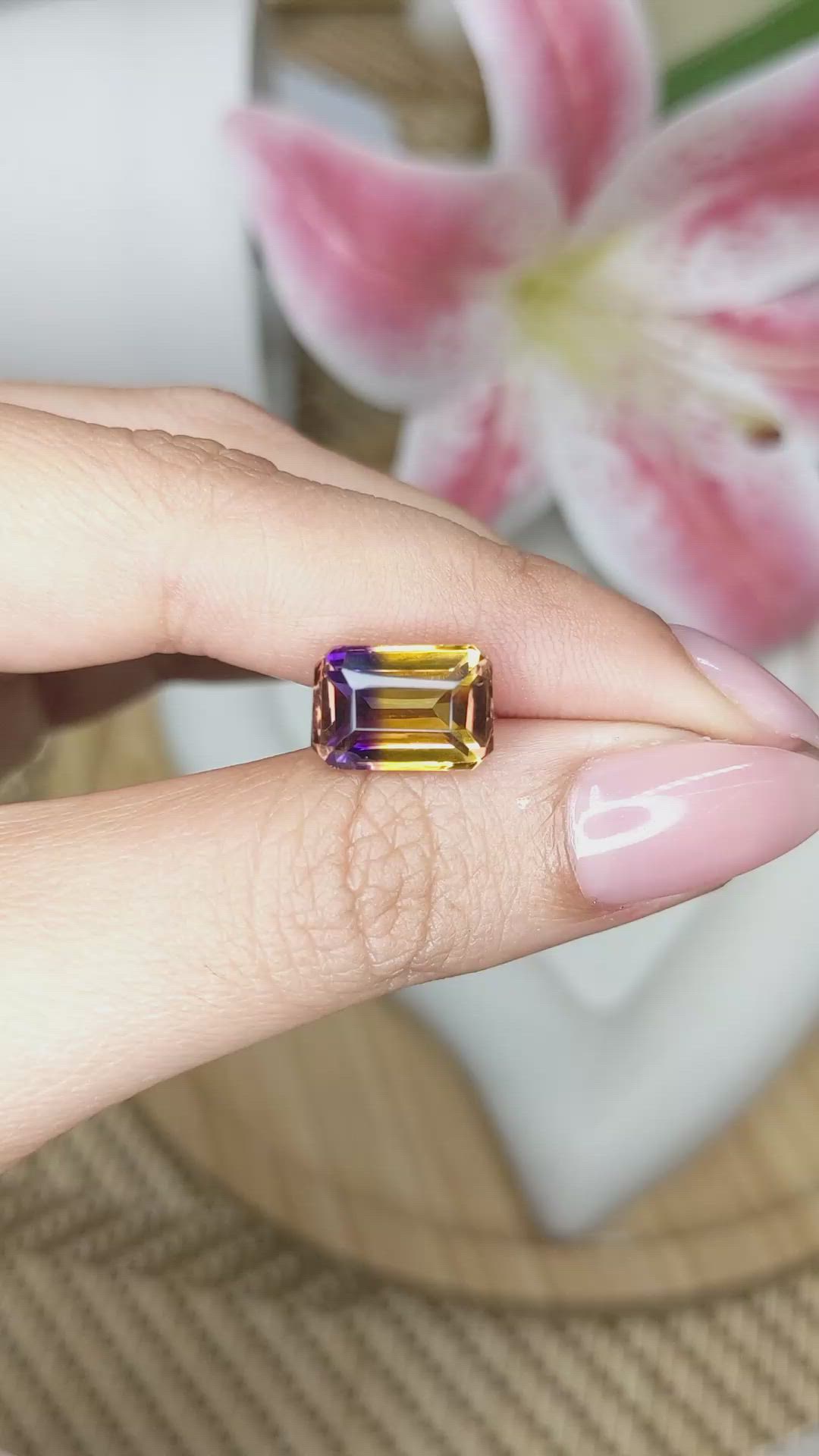5.03 Ct. Bi Color Ametrine from Brazil Size Video