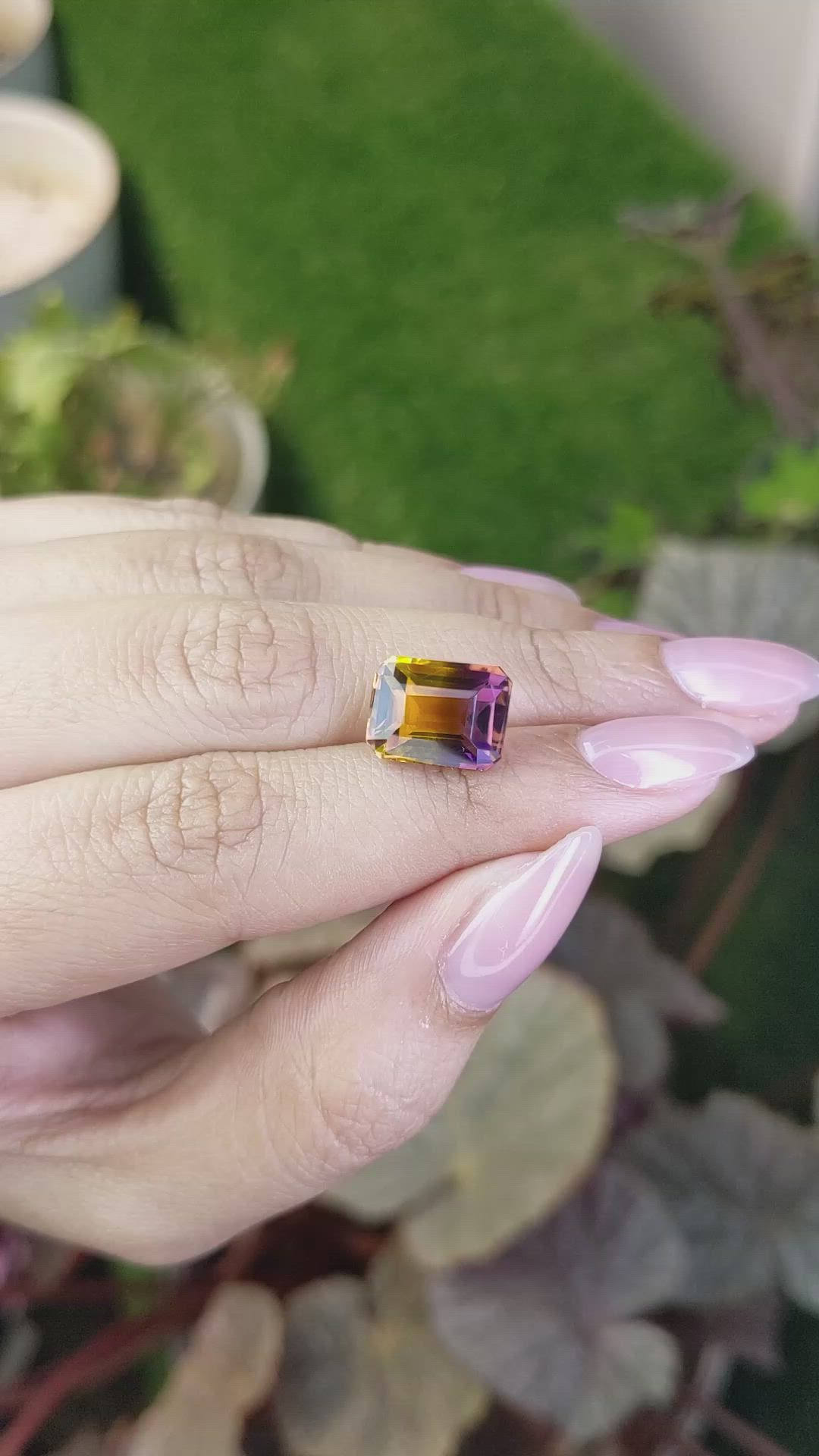 5.97 Ct. Bi Color Ametrine from Brazil Size Video