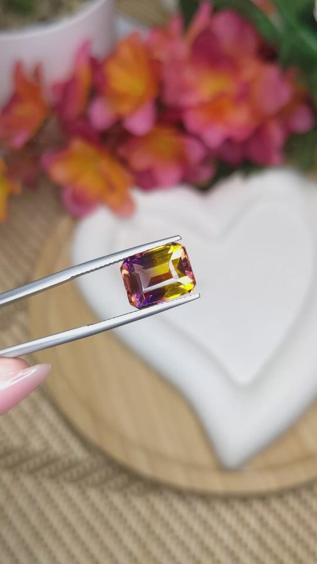 5.97 Ct. Bi Color Ametrine from Brazil Size Video