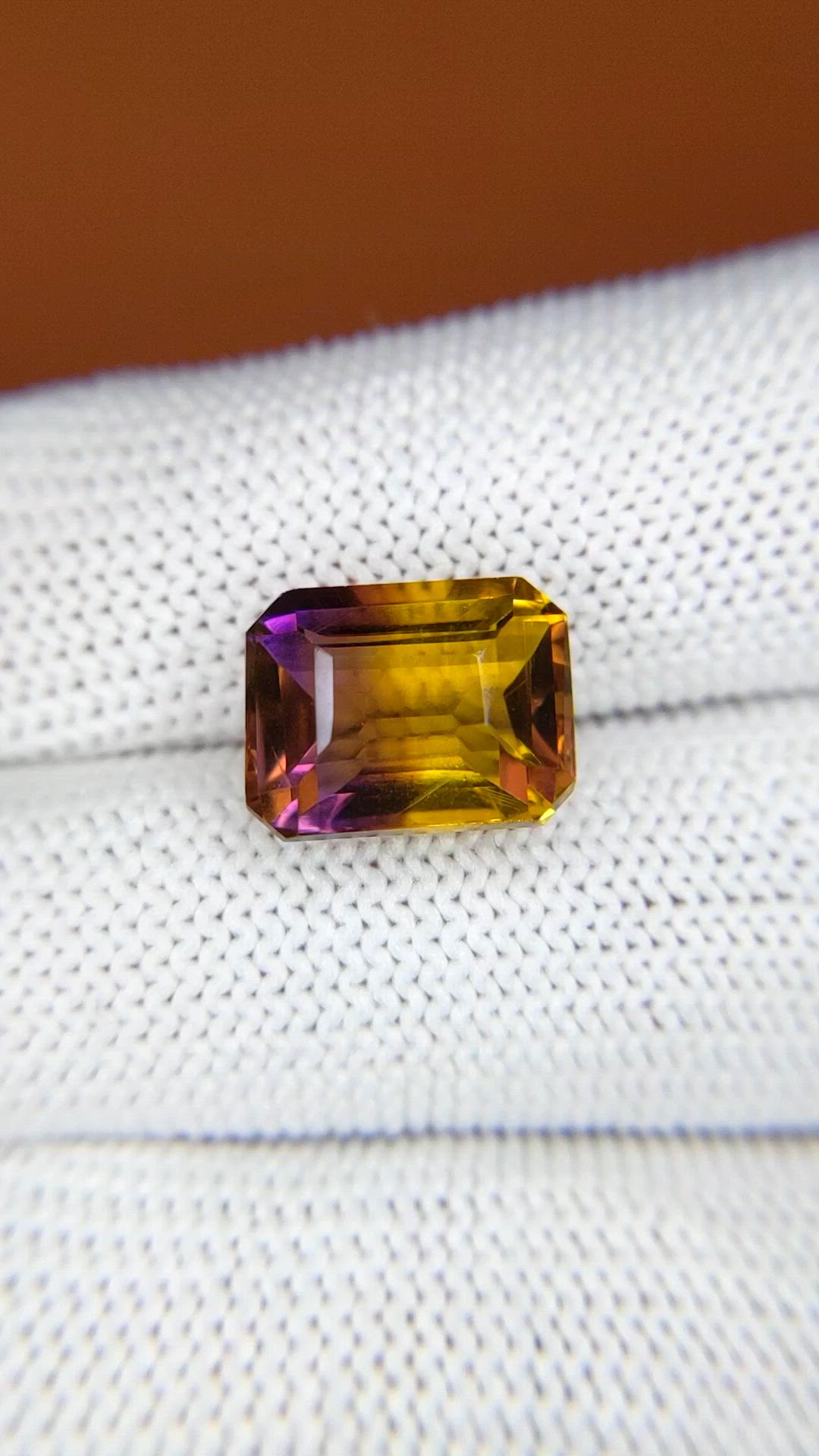 5.97 Ct. Bi Color Ametrine from Brazil Size Video