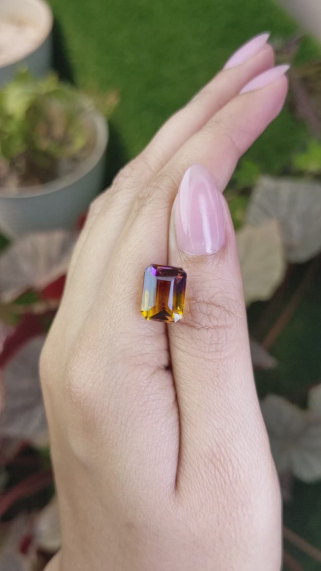 5.97 Ct. Bi Color Ametrine from Brazil Size Video