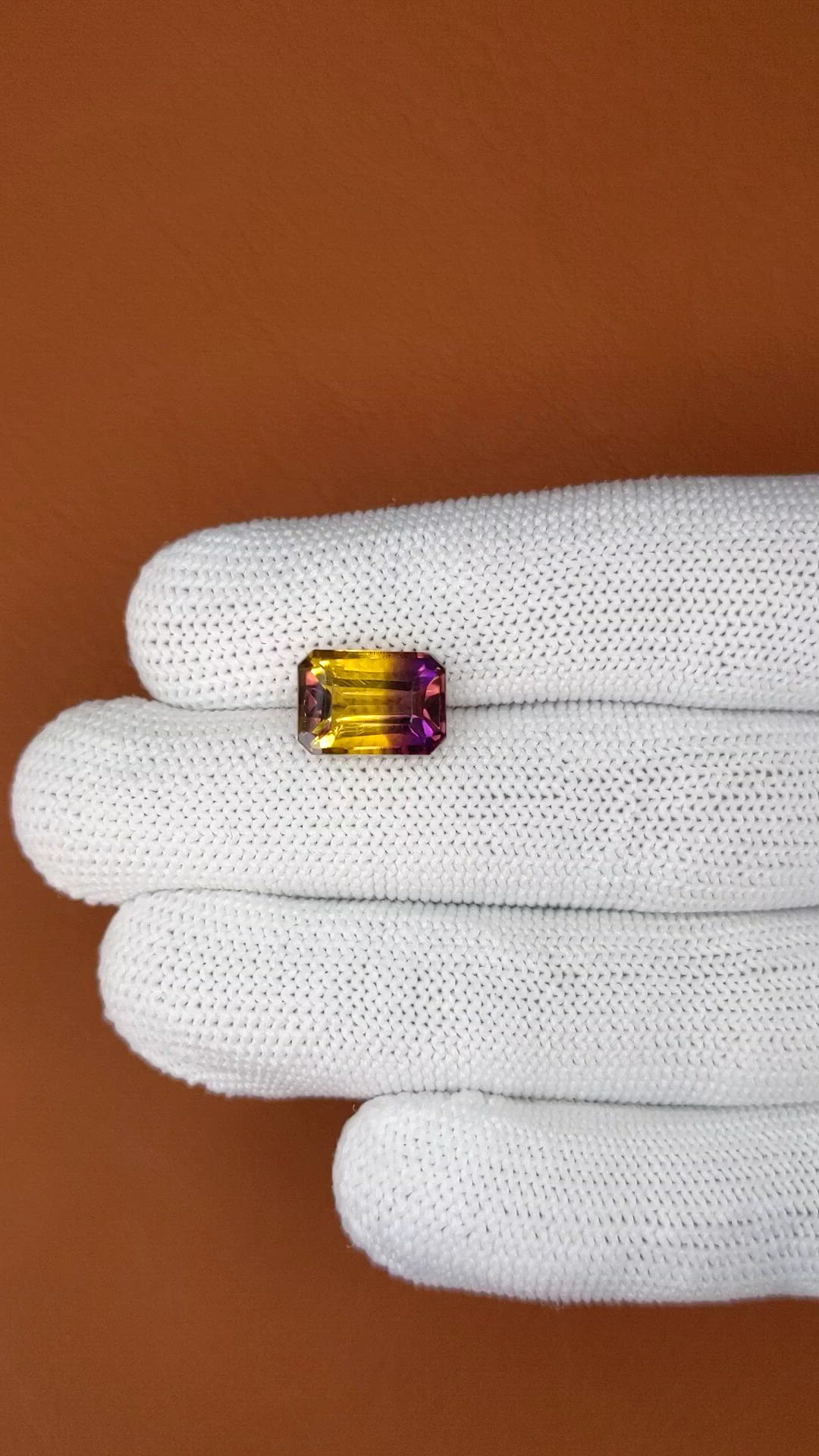 4.55 Ct. Bi Color Ametrine from Brazil Size Video