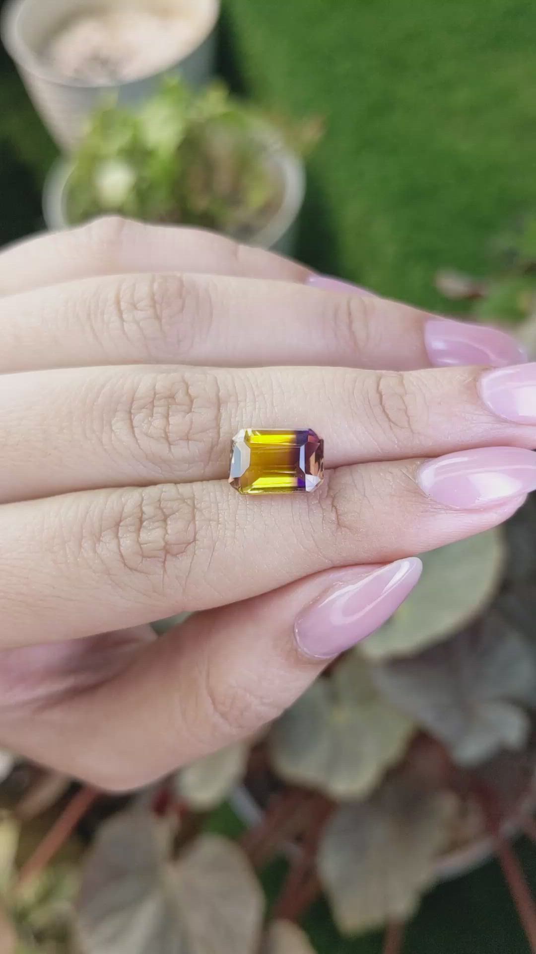 3.81 Ct. Bi Color Ametrine from Brazil Size Video