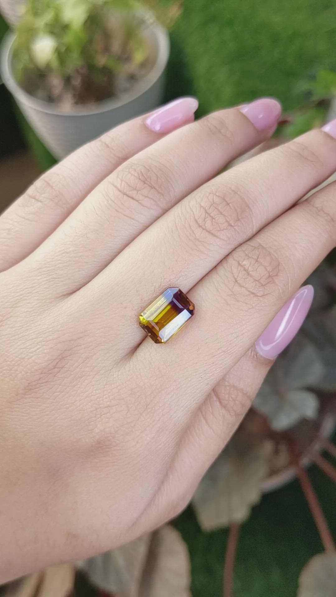 3.81 Ct. Bi Color Ametrine from Brazil Size Video