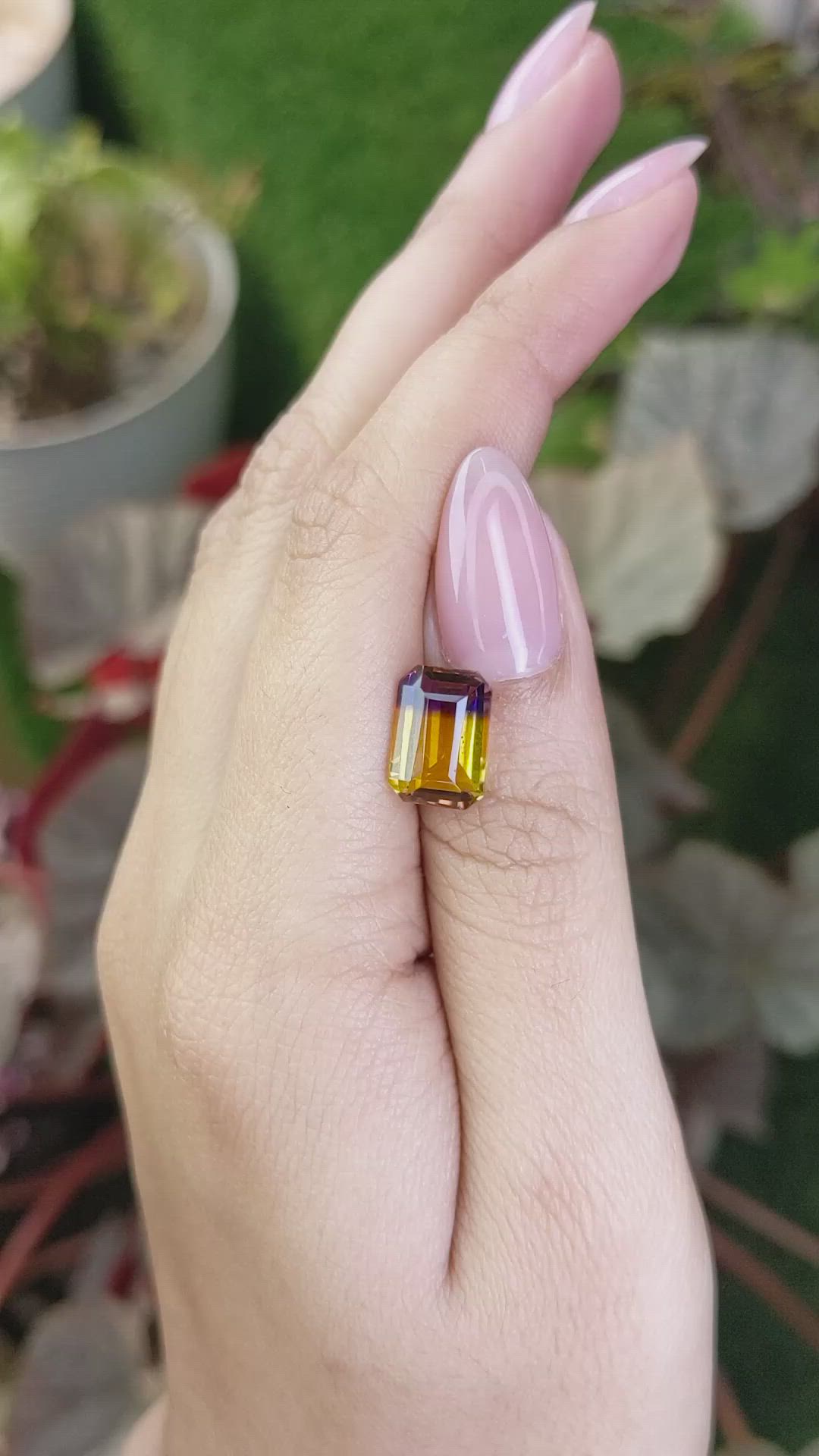 3.81 Ct. Bi Color Ametrine from Brazil Size Video