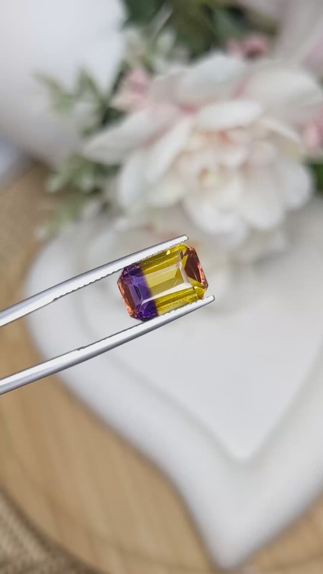 3.81 Ct. Bi Color Ametrine from Brazil Size Video