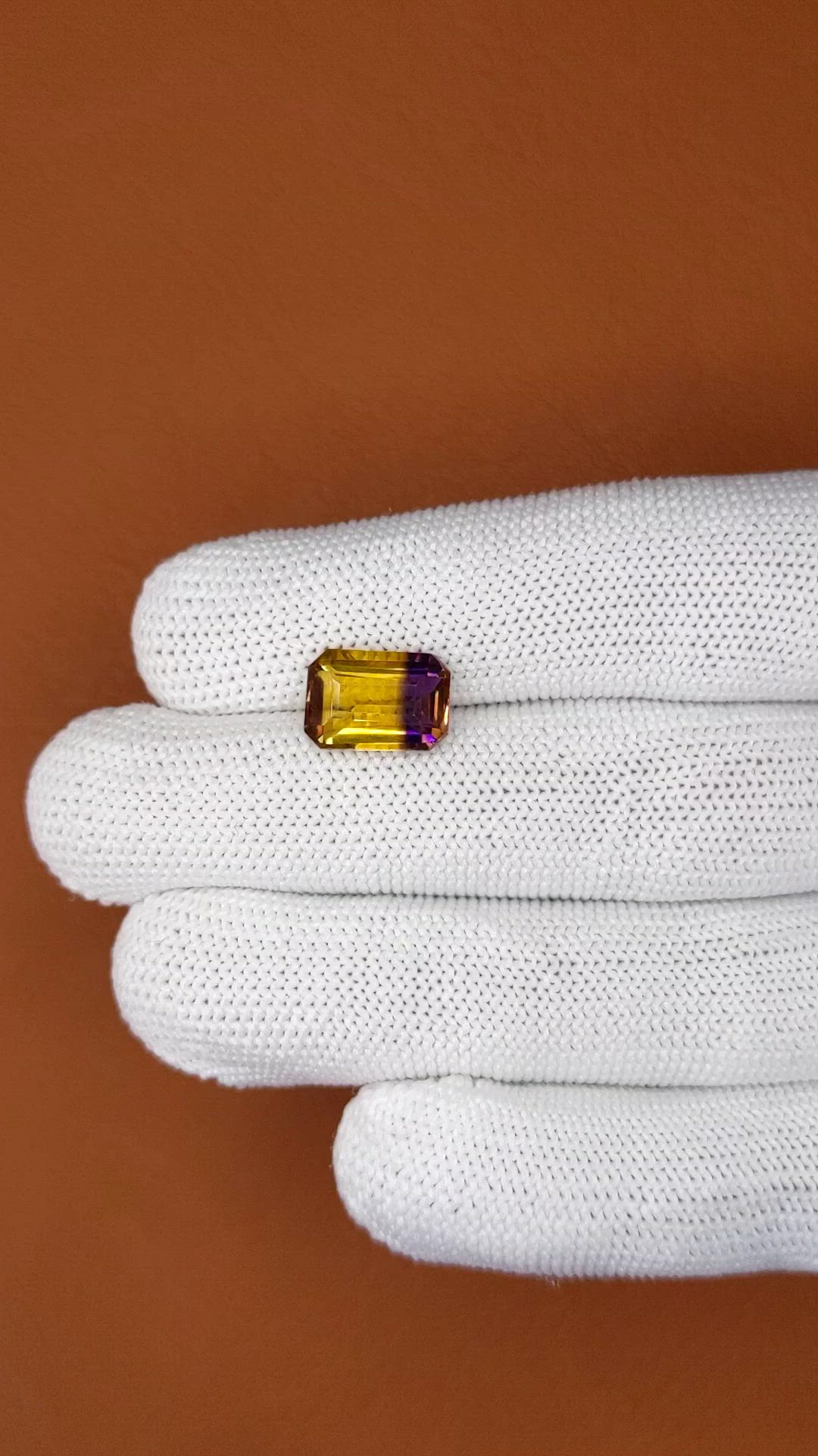 3.81 Ct. Bi Color Ametrine from Brazil Size Video