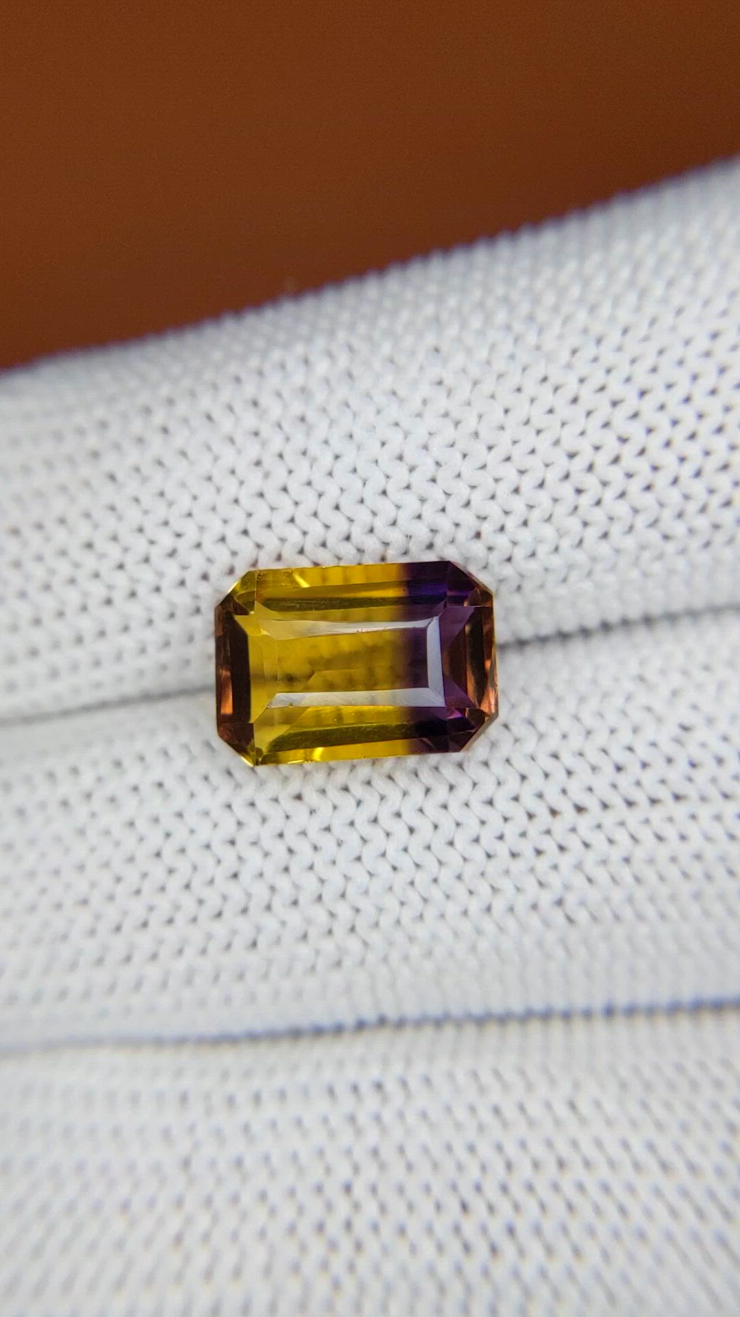 3.81 Ct. Bi Color Ametrine from Brazil Size Video