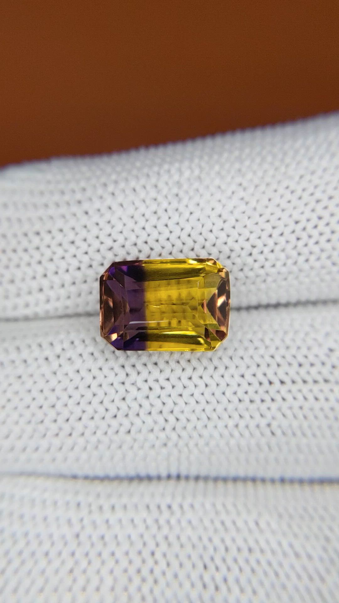 4.70 Ct. Bi Color Ametrine from Brazil Size Video