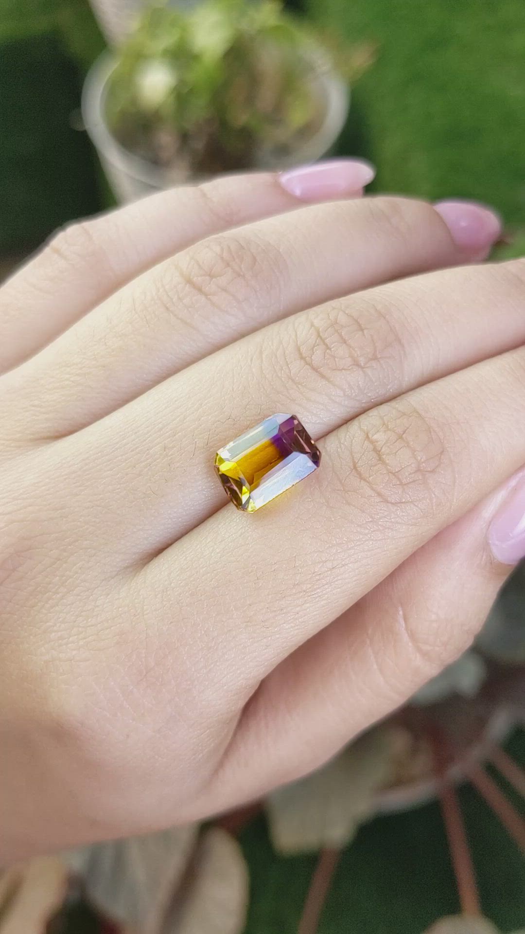 4.70 Ct. Bi Color Ametrine from Brazil Size Video