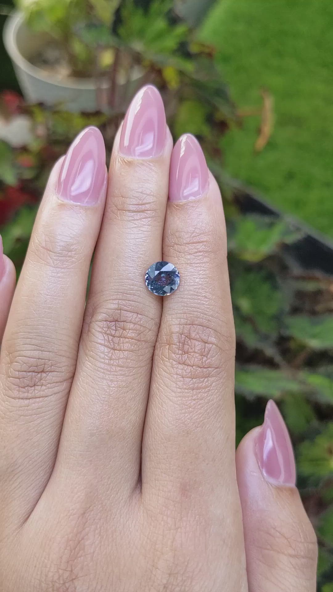 1.41 Ct. Blue Spinel from Ceylon (Sri Lanka) Size Video