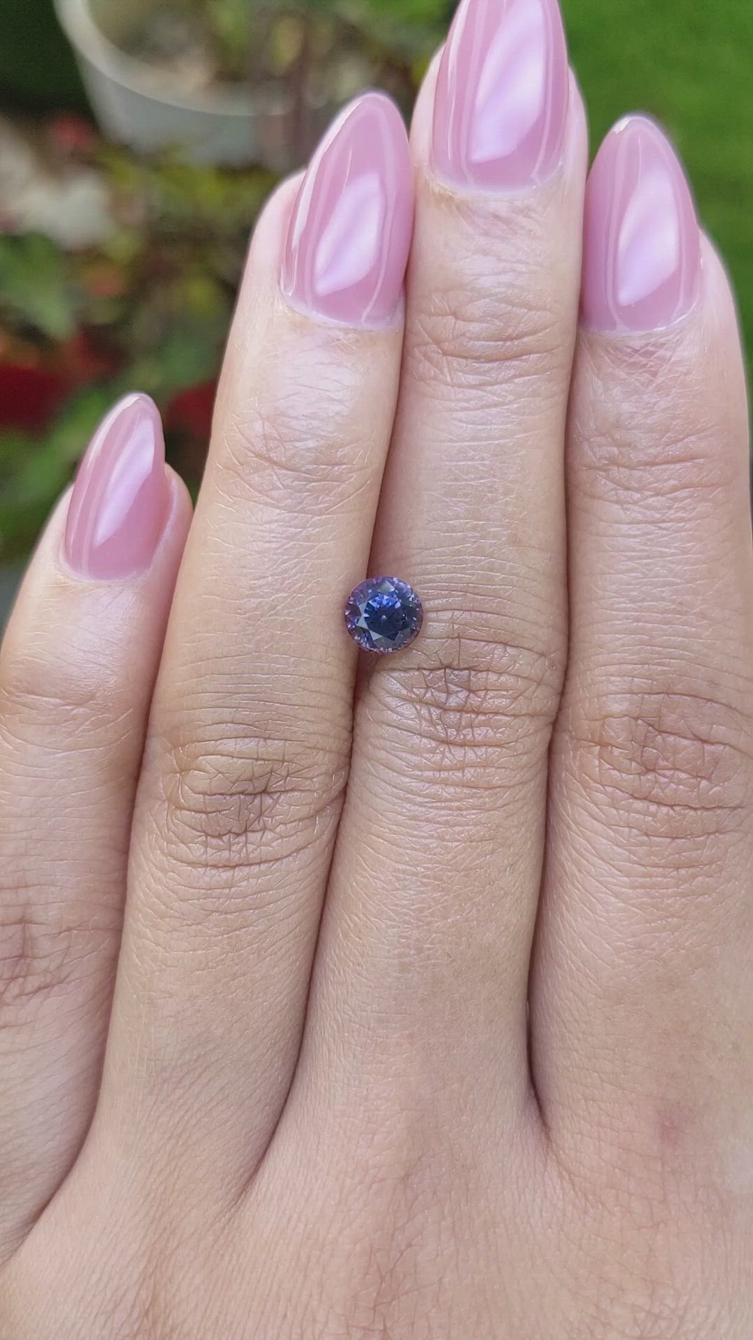 1.33 Ct. Purple Spinel from Ceylon (Sri Lanka) Size Video