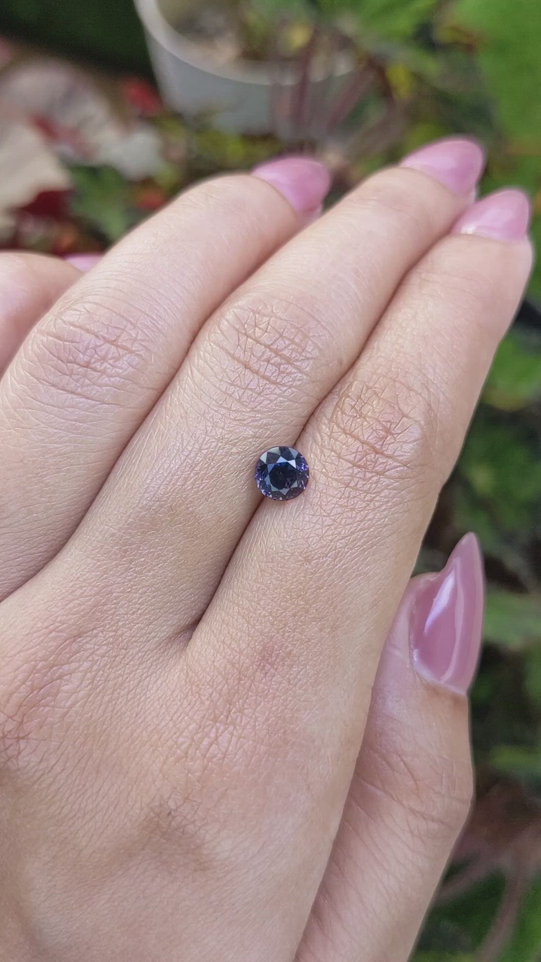 1.33 Ct. Purple Spinel from Ceylon (Sri Lanka) Size Video