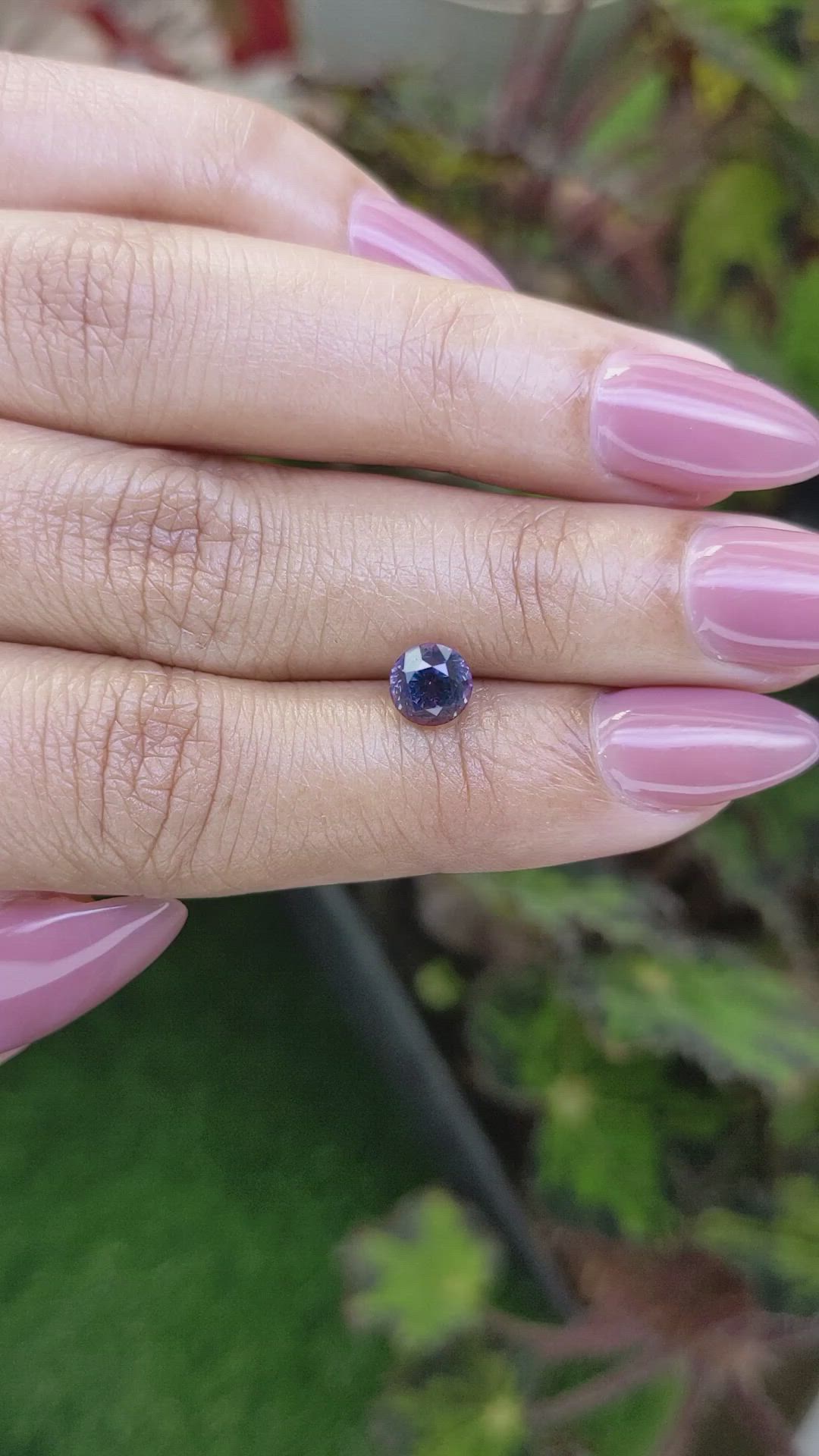 1.33 Ct. Purple Spinel from Ceylon (Sri Lanka) Size Video