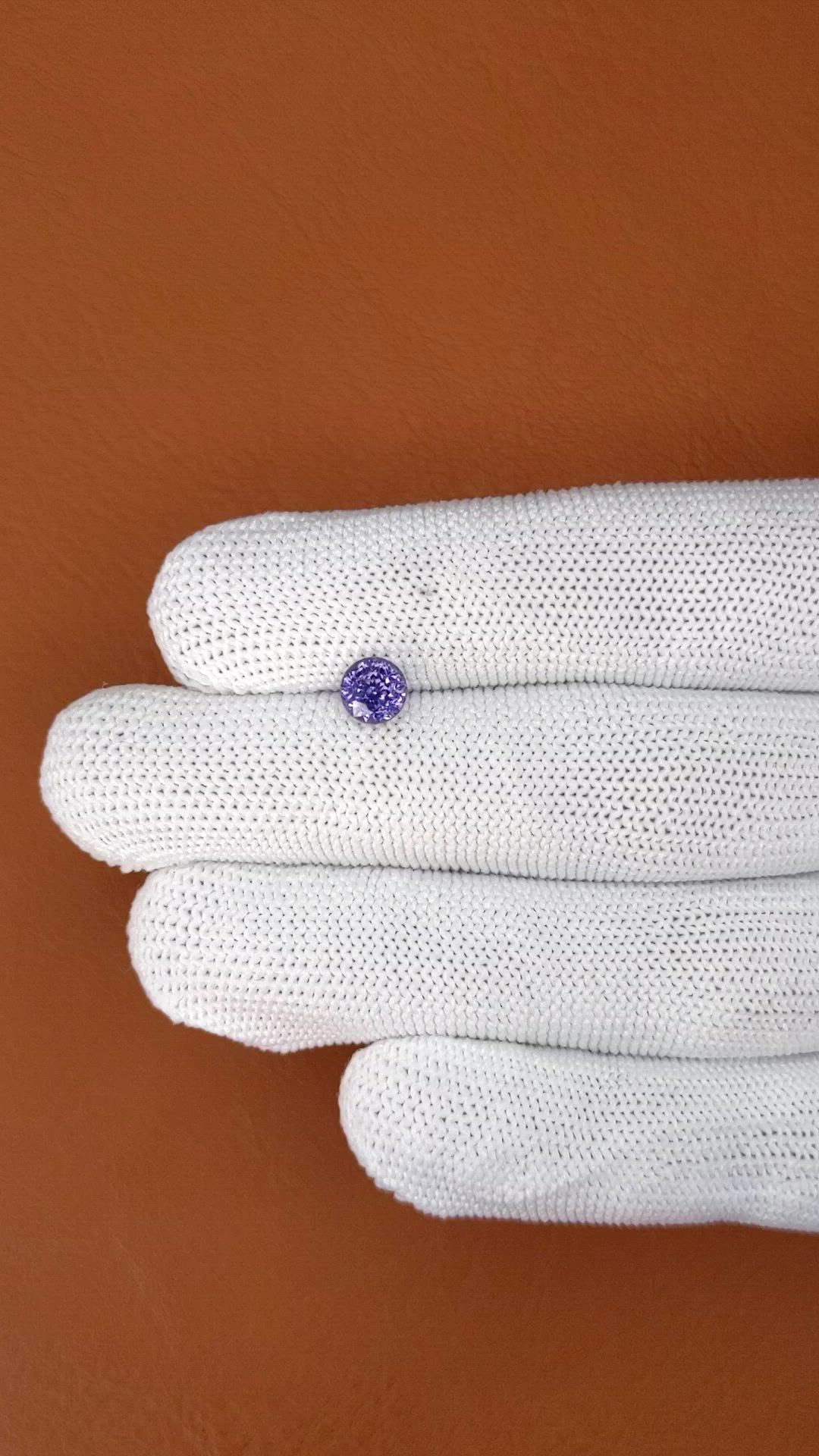 1.33 Ct. Purple Spinel from Ceylon (Sri Lanka) Size Video