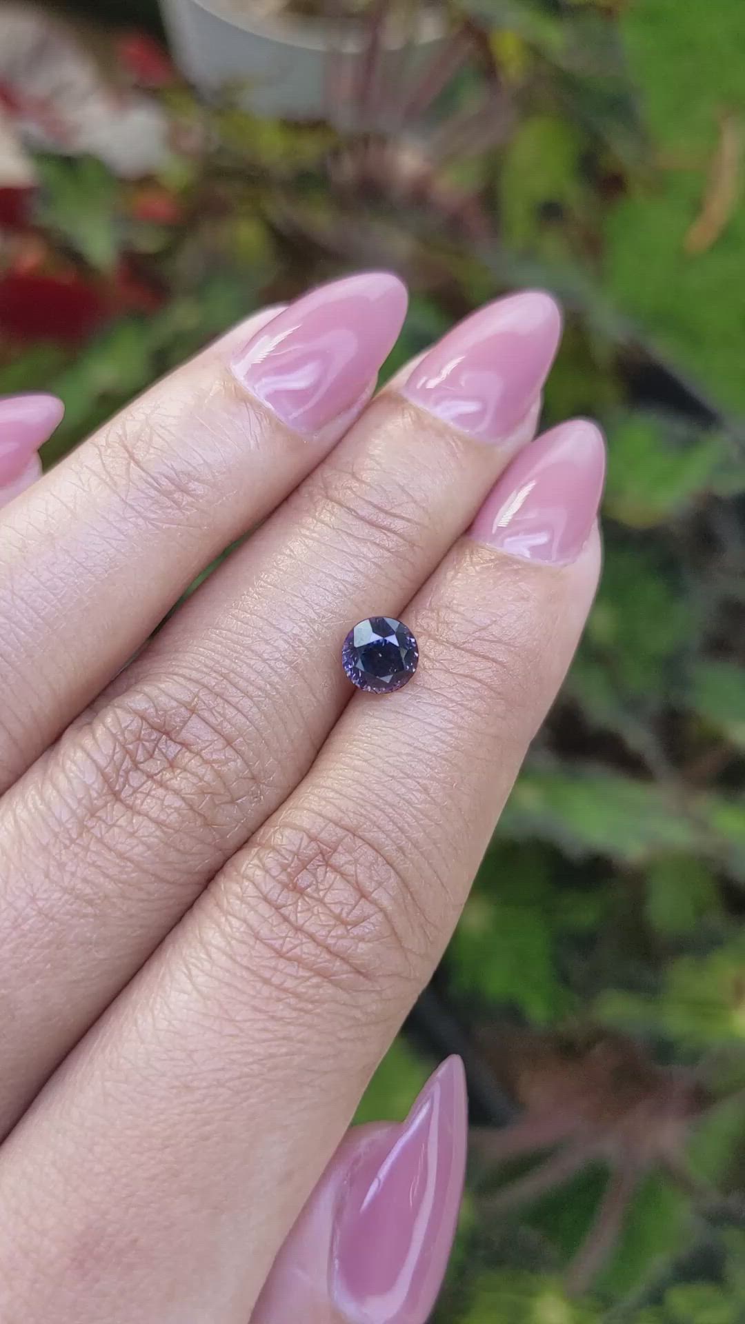 1.33 Ct. Purple Spinel from Ceylon (Sri Lanka) Size Video