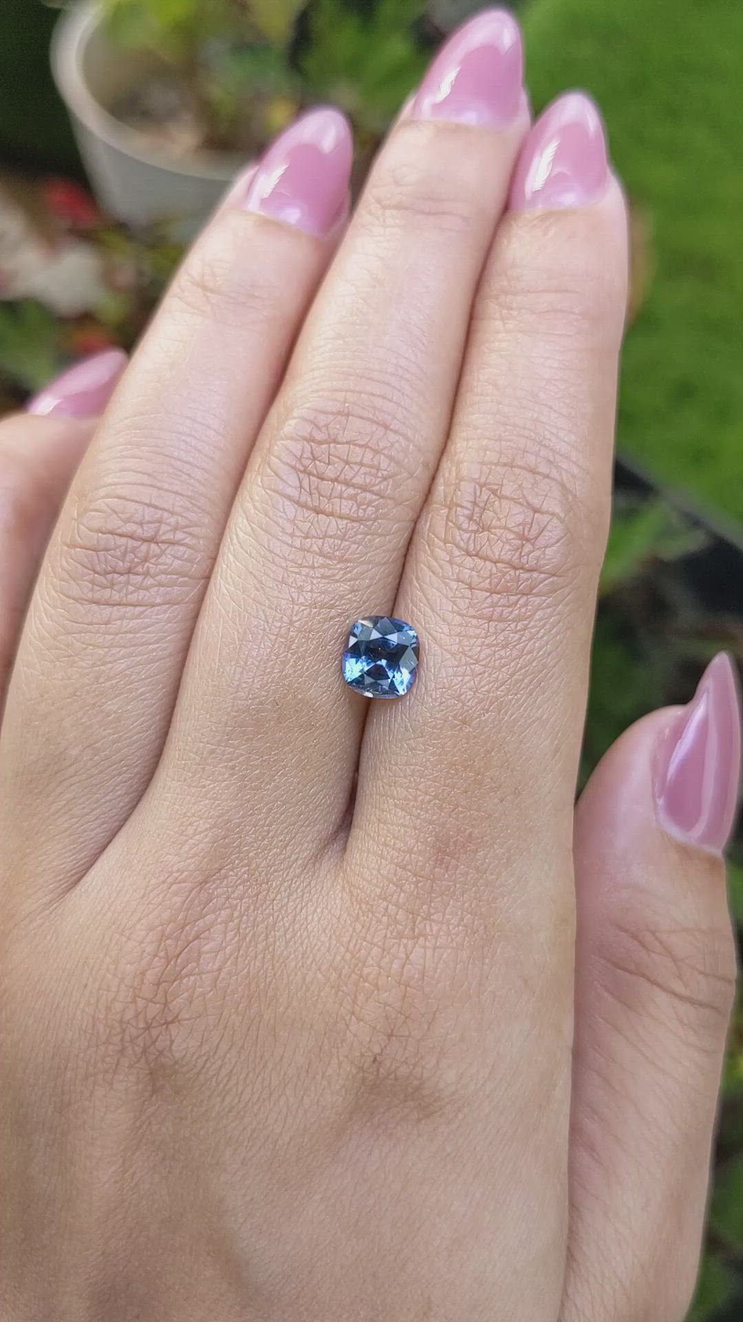 1.60 Ct. Blue Spinel from Ceylon (Sri Lanka) Size Video