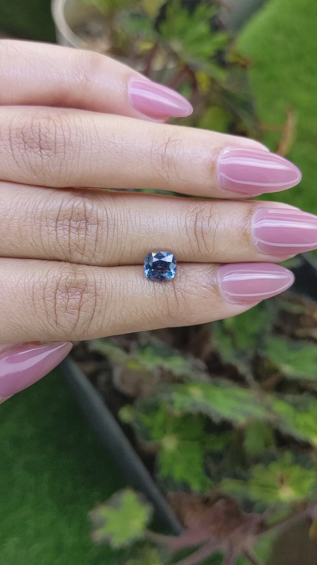 1.60 Ct. Blue Spinel from Ceylon (Sri Lanka) Size Video