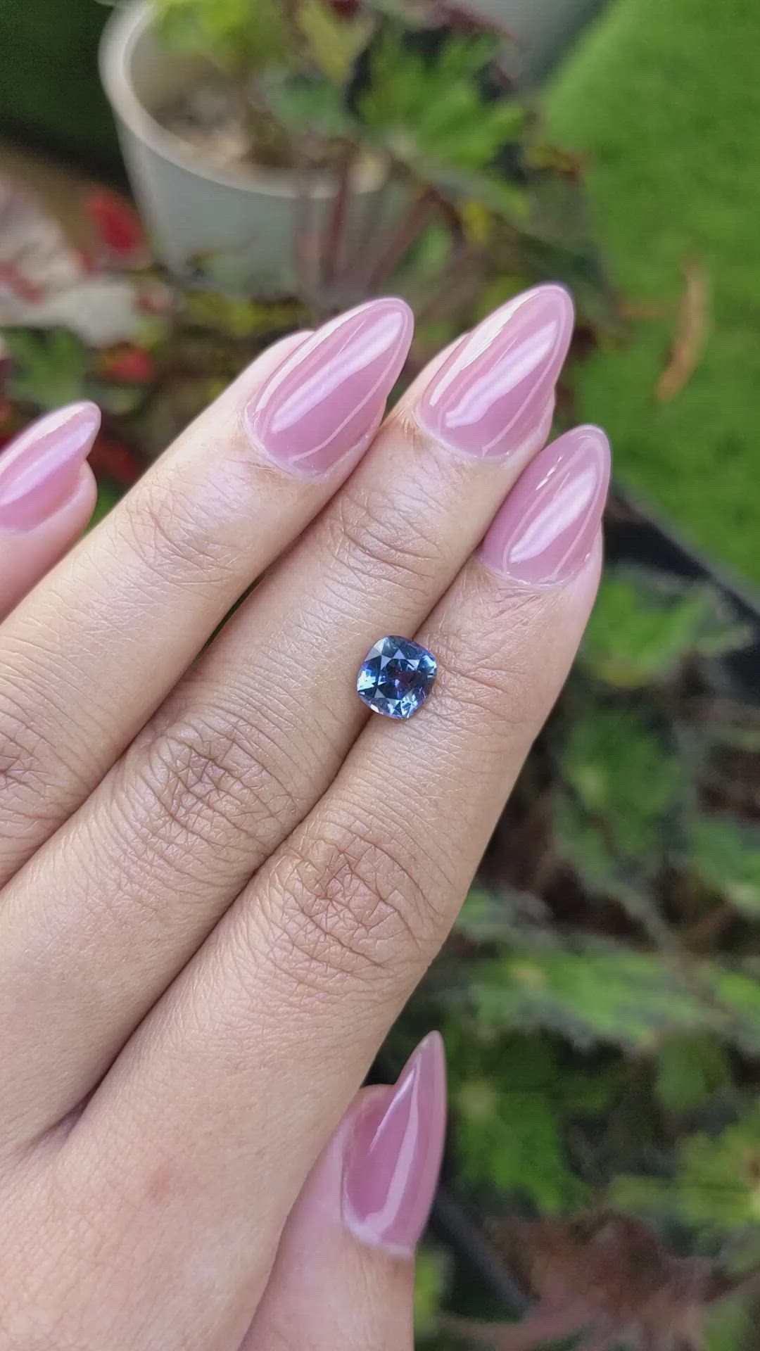 1.60 Ct. Blue Spinel from Ceylon (Sri Lanka) Size Video