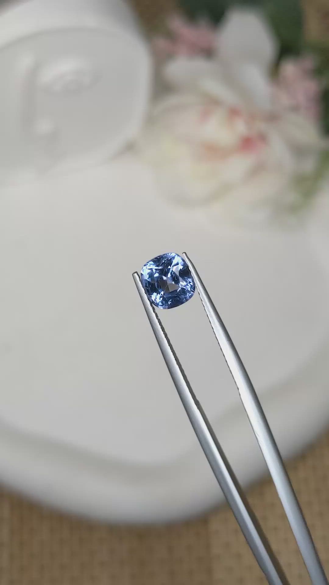 1.60 Ct. Blue Spinel from Ceylon (Sri Lanka) Size Video