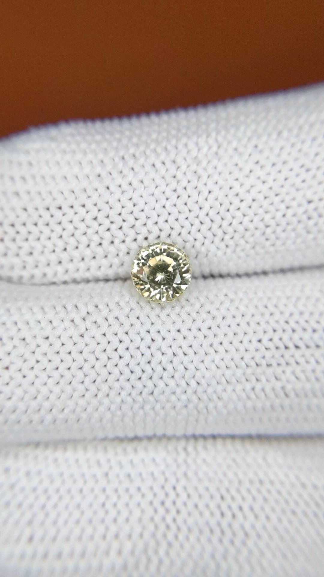 1.20 Ct. Yellow Zircon from Ceylon (Sri Lanka) Size Video