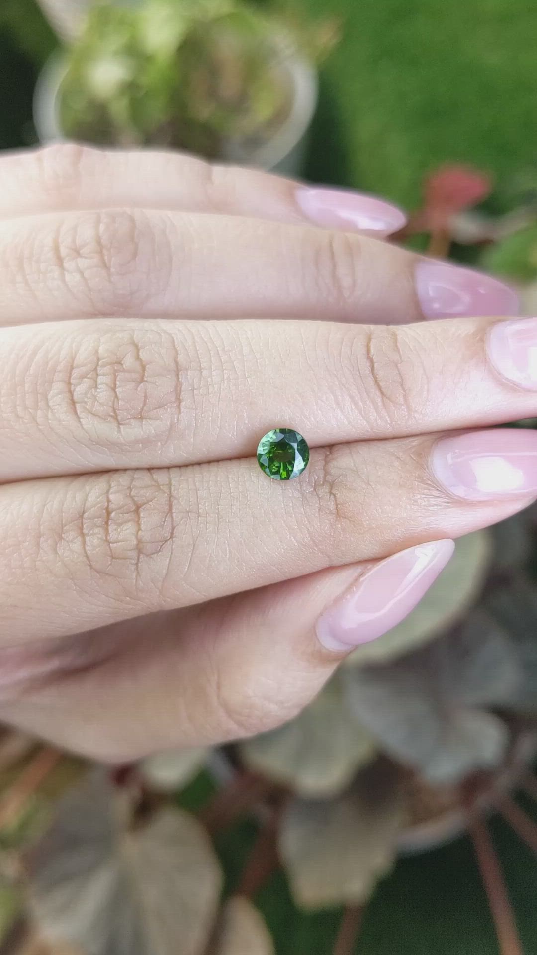 0.96 Ct. Green Zircon from Ceylon (Sri Lanka) Size Video
