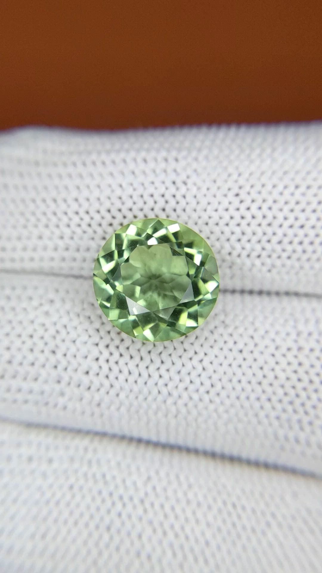 5.65 Ct. Green Prasiolite from Brazil Size Video