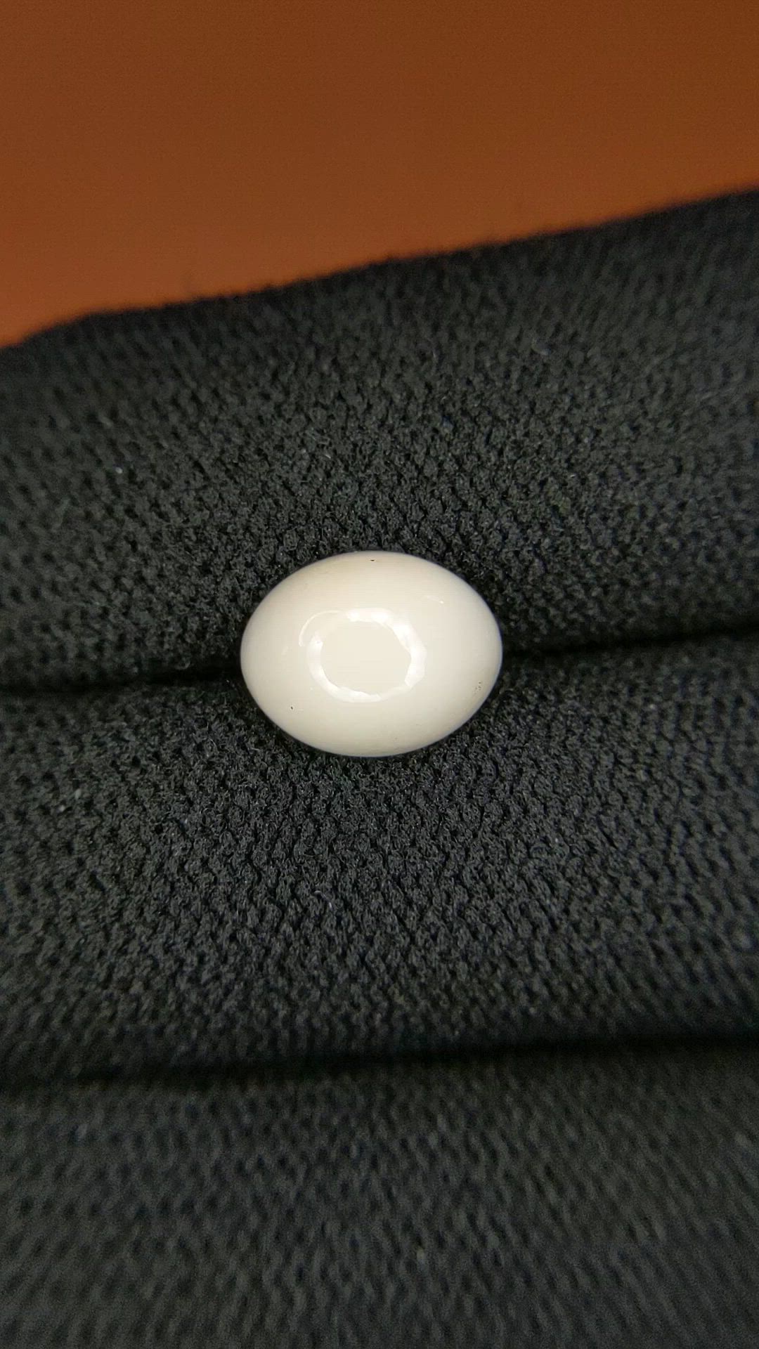 1.99 Ct. Salmon and White Cabochon Coral from Italy Size Video