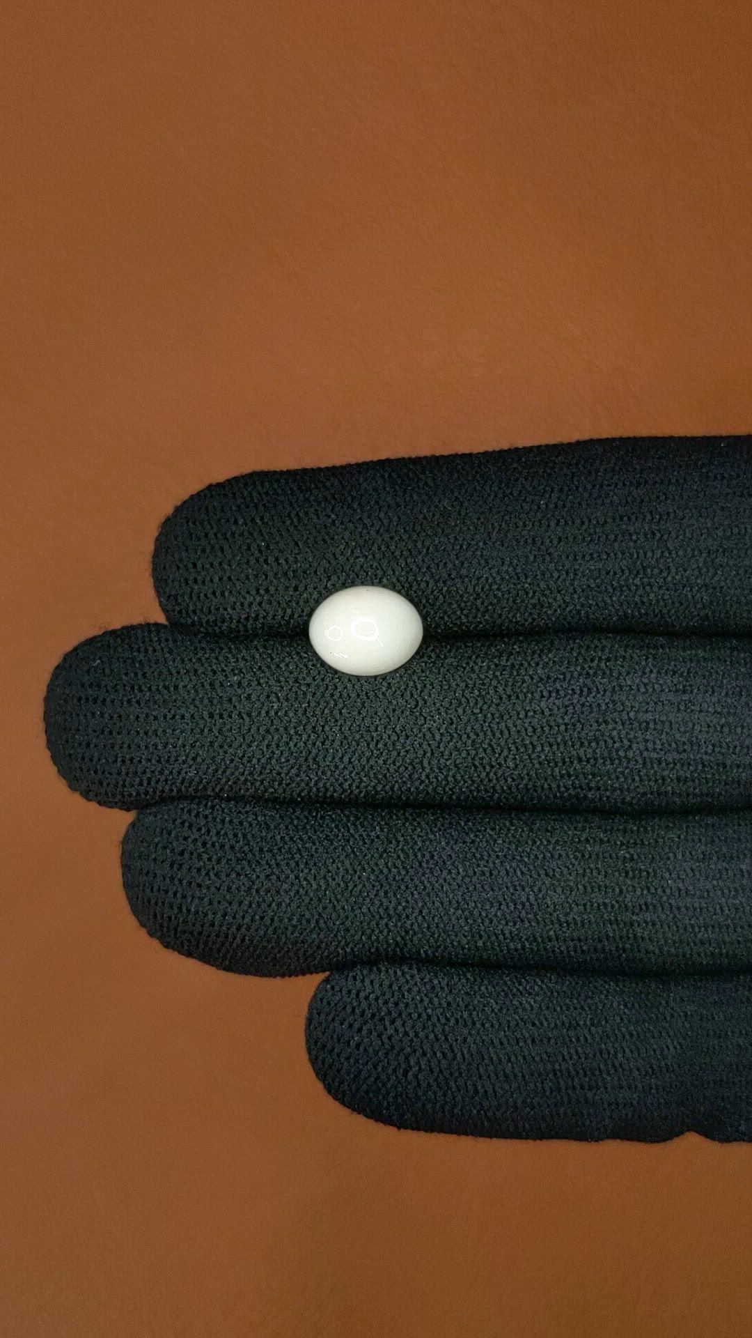 1.99 Ct. Salmon and White Cabochon Coral from Italy Size Video