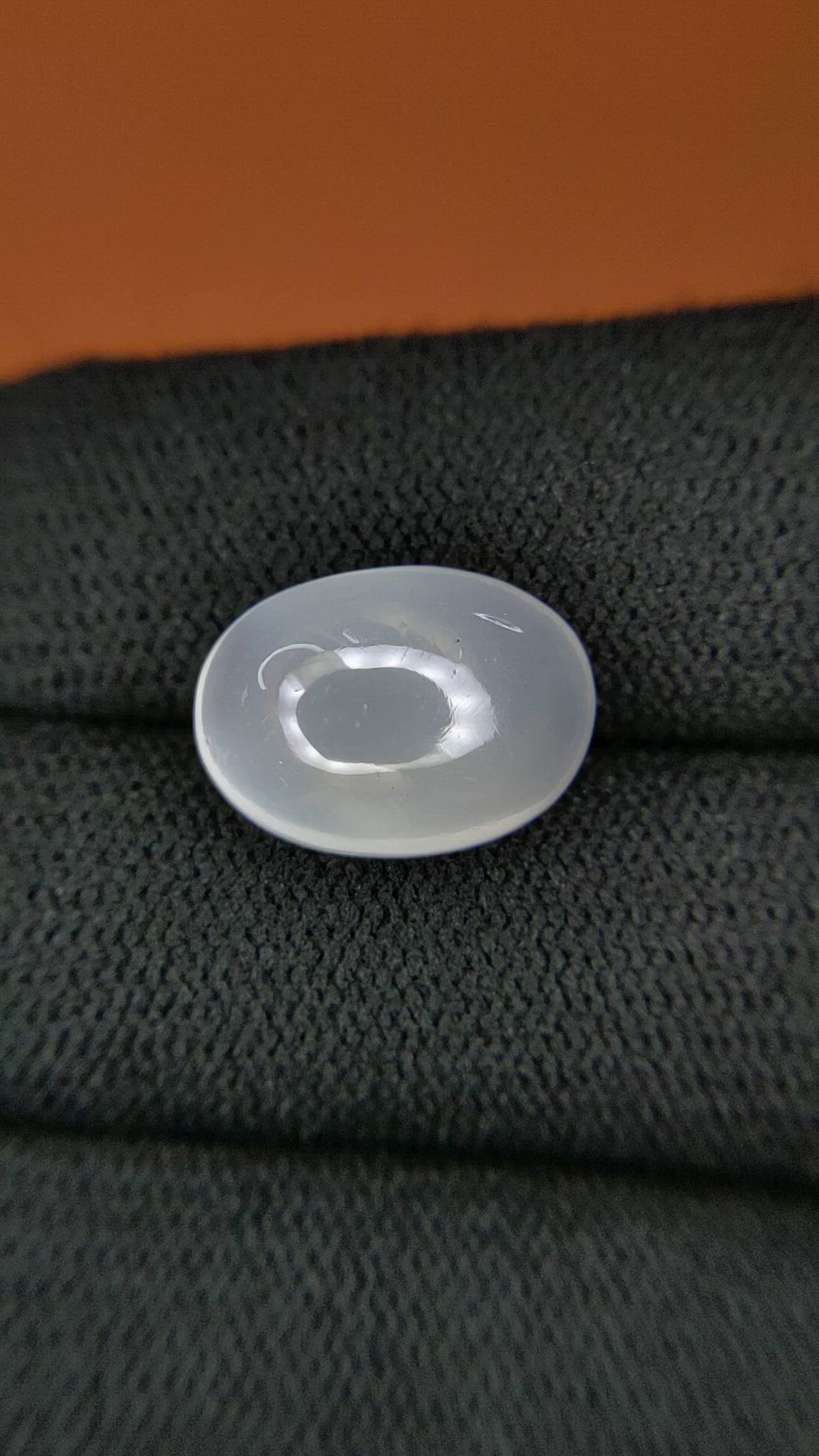7.91 Ct. White Cabochon Moonstone from Brazil Size Video
