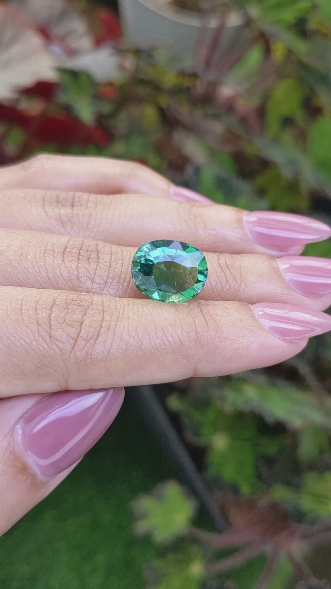 6.87 Ct. Green Prasiolite from Brazil Size Video