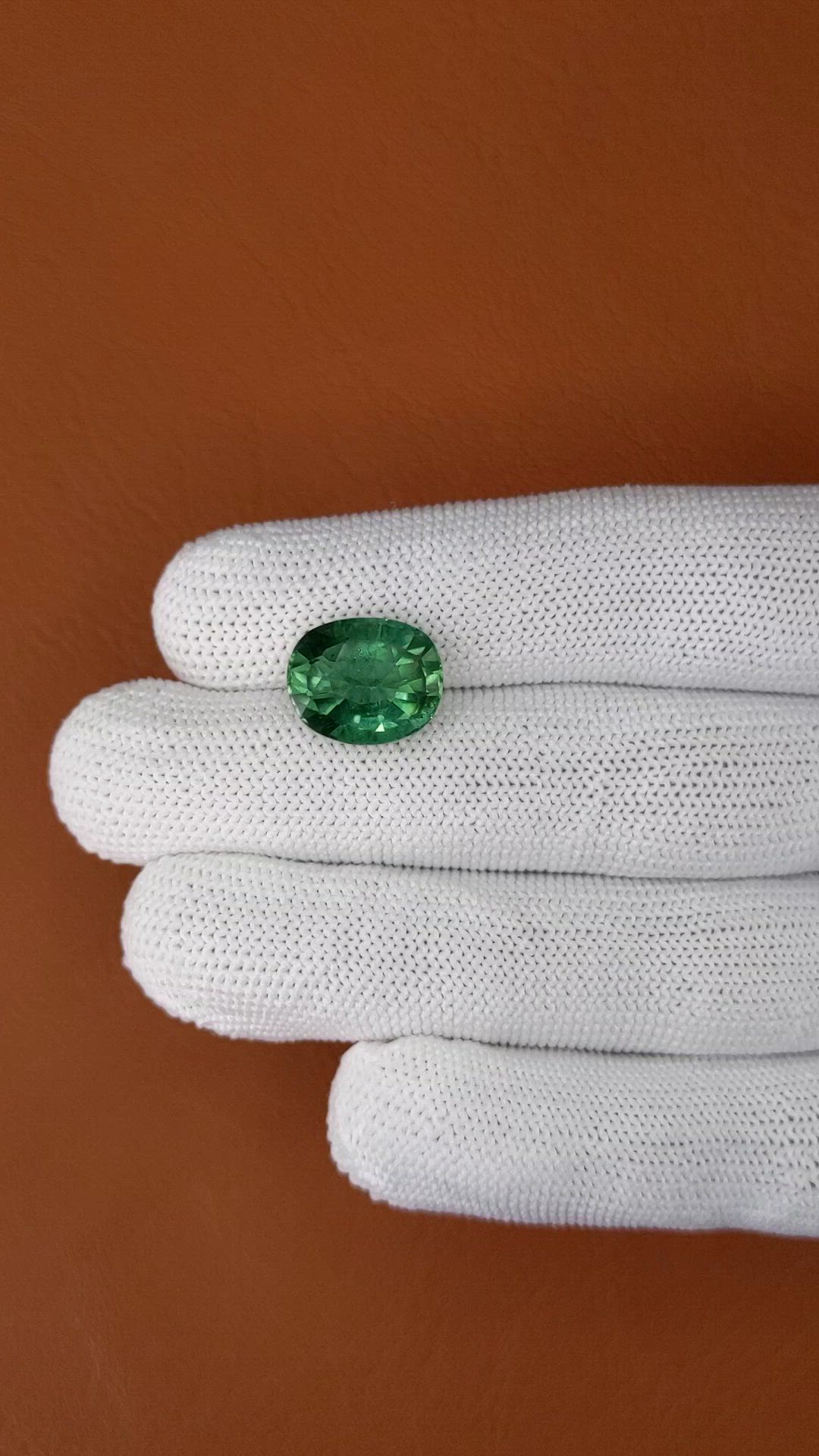 6.87 Ct. Green Prasiolite from Brazil Size Video
