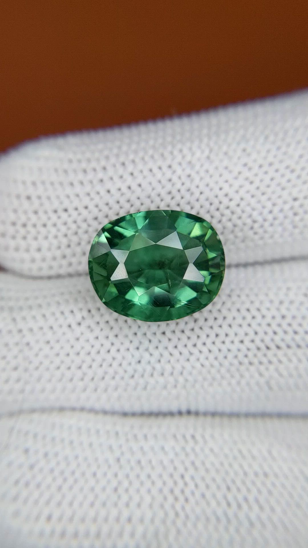 6.87 Ct. Green Prasiolite from Brazil Size Video
