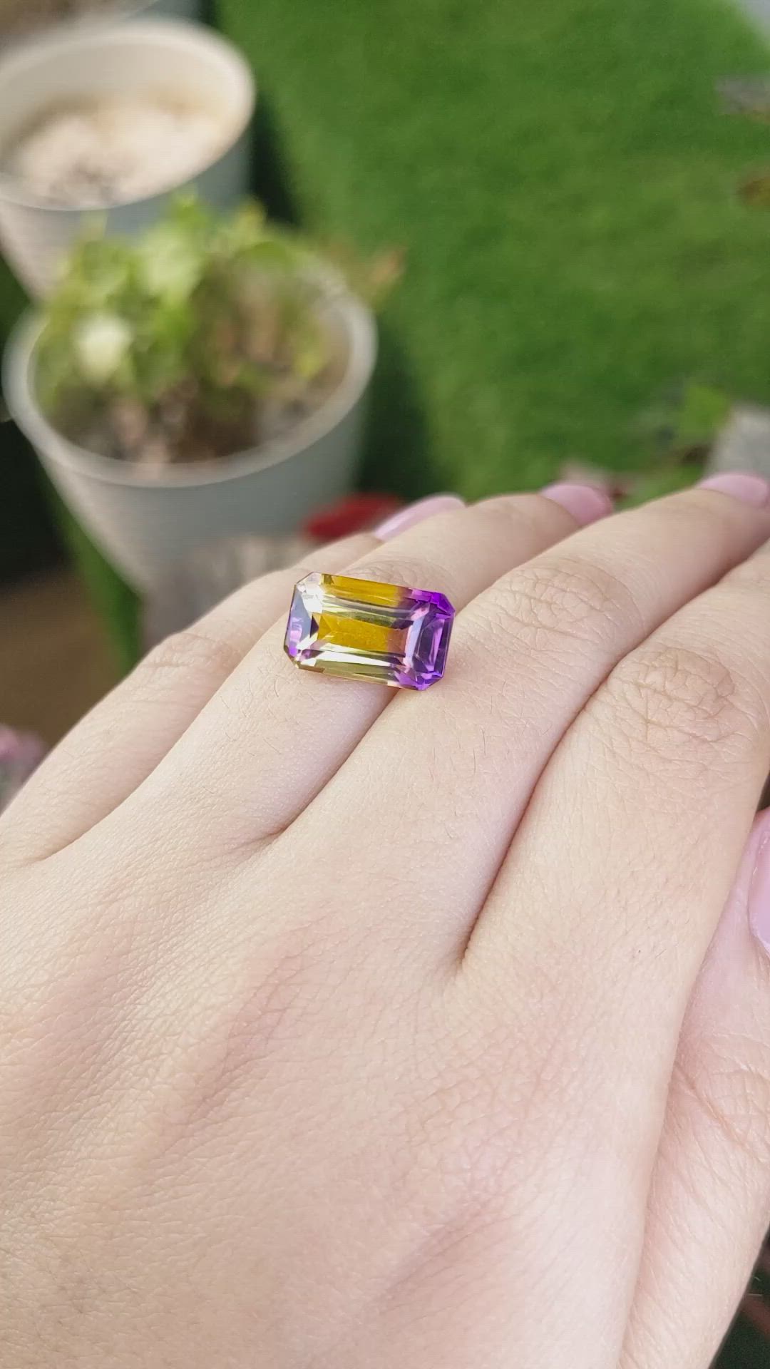 7.15 Ct. Bi Color Ametrine from Brazil Size Video
