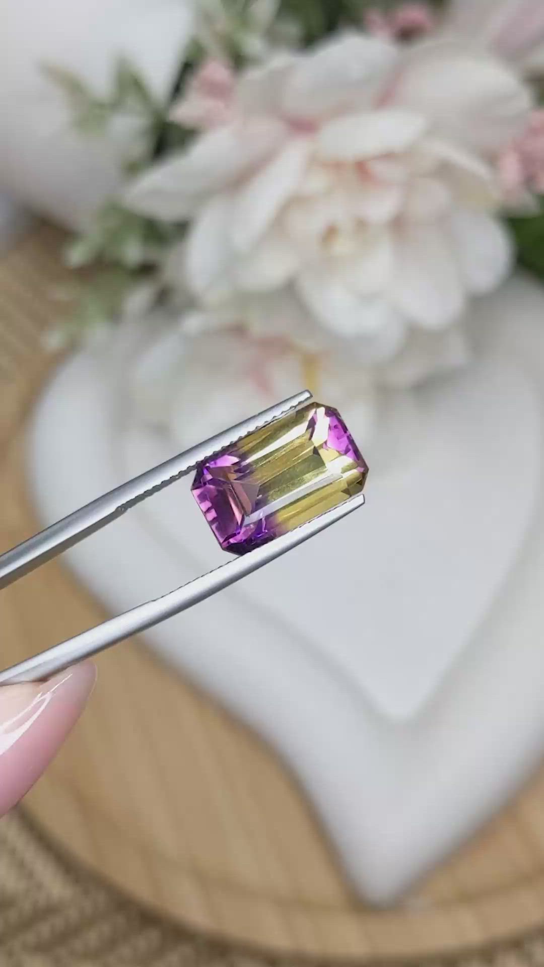 7.15 Ct. Bi Color Ametrine from Brazil Size Video