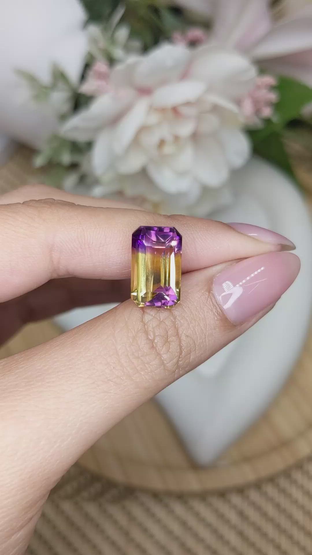 7.15 Ct. Bi Color Ametrine from Brazil Size Video
