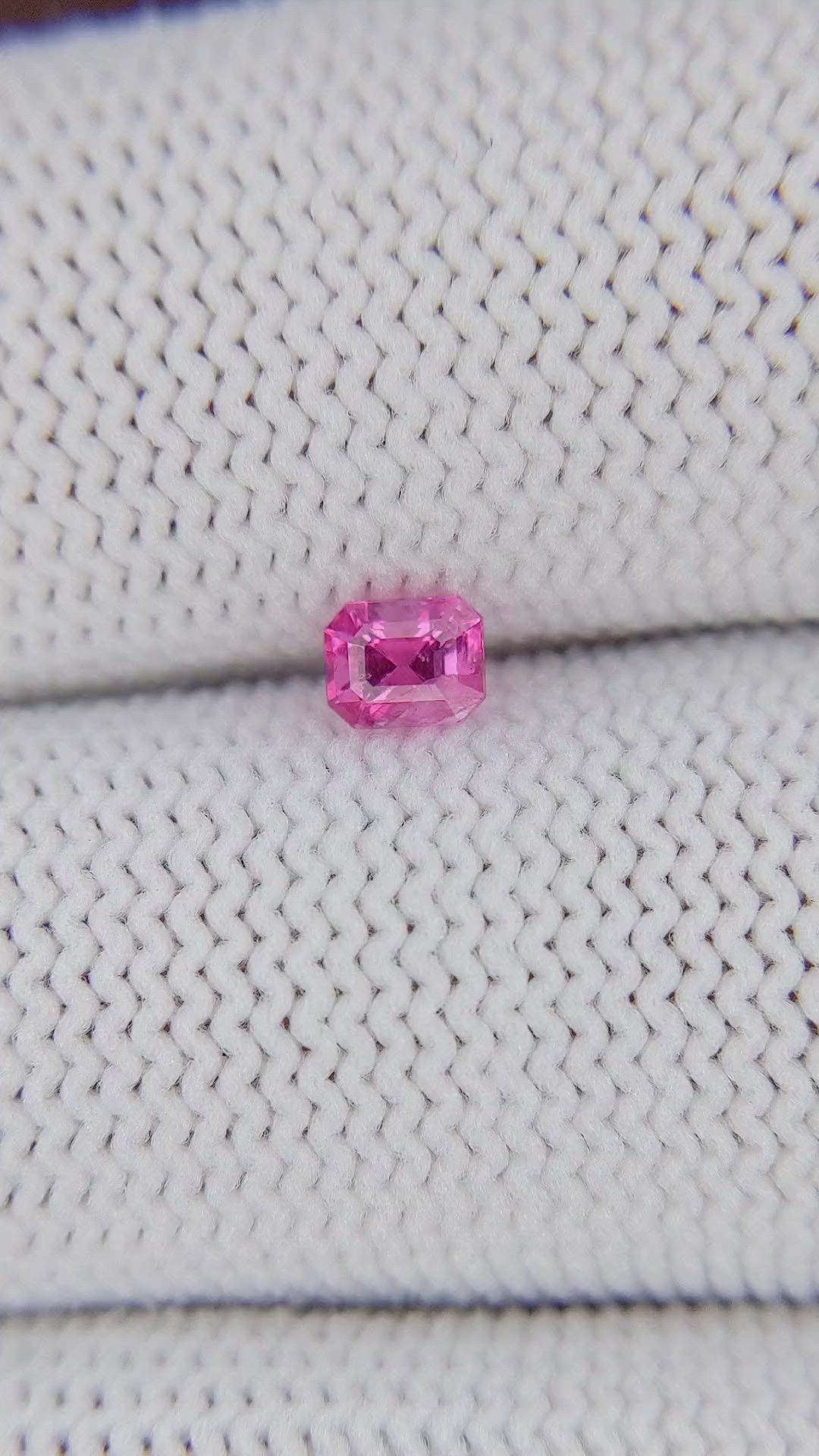 0.40 Ct. Pink Spinel from Tanzania Size Video
