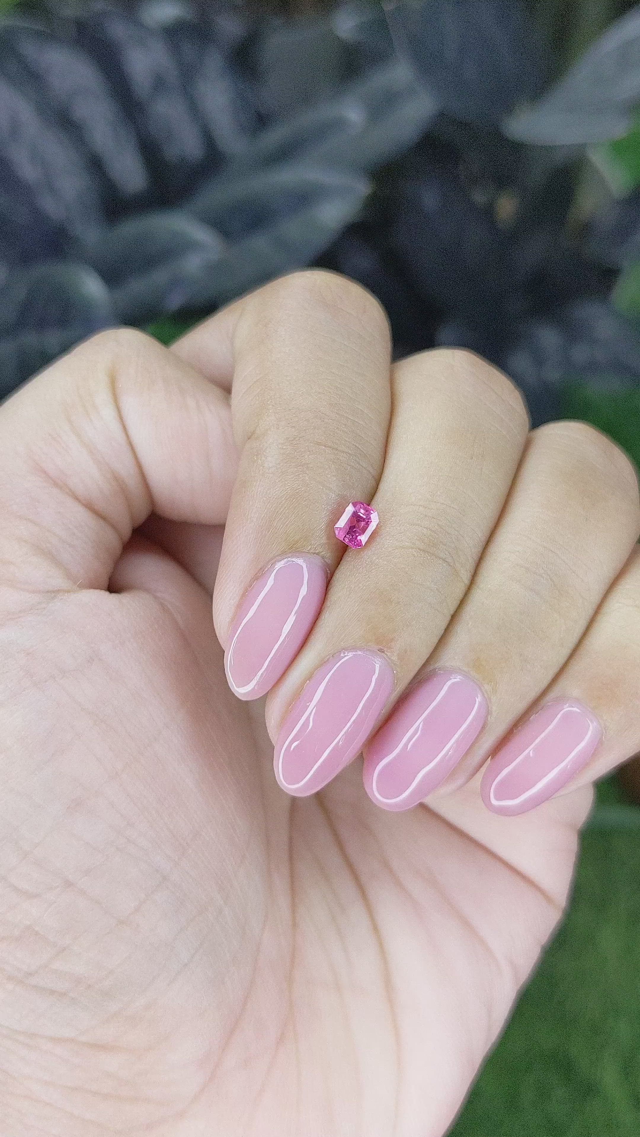 0.40 Ct. Pink Spinel from Tanzania Size Video