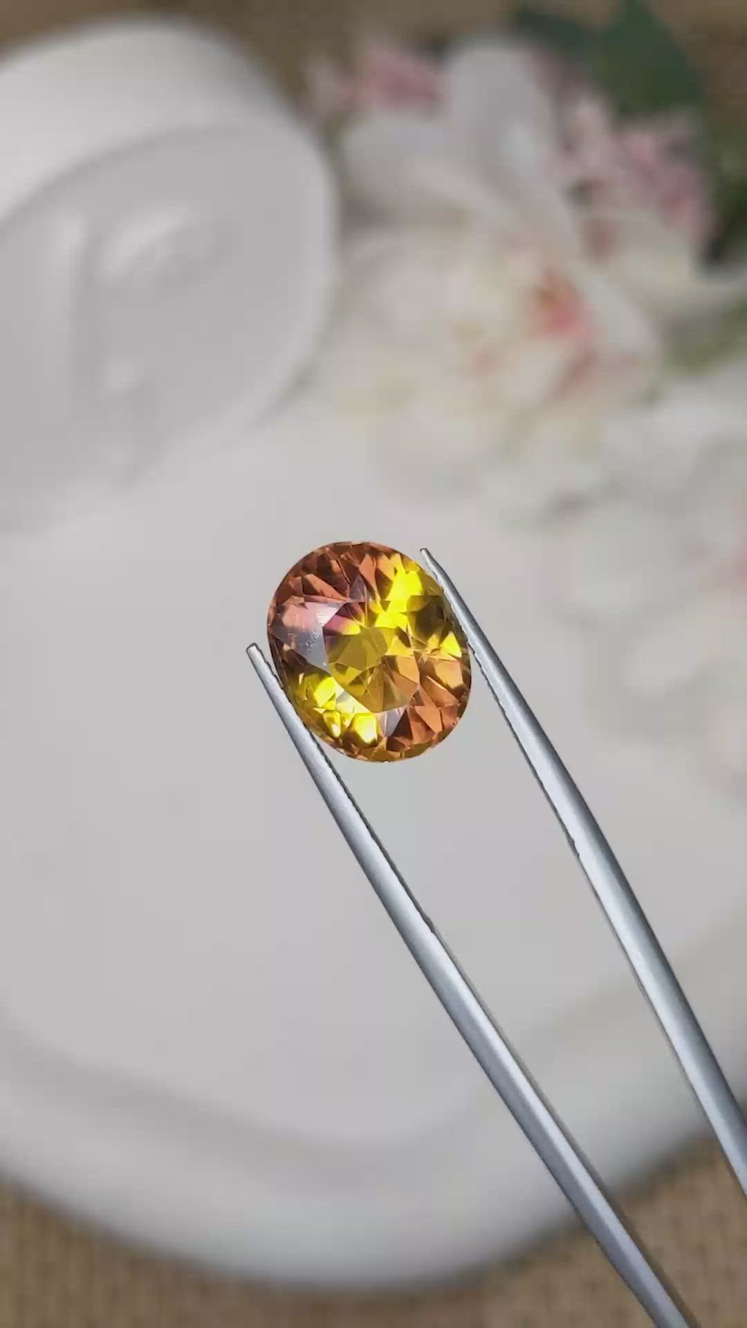 6.12 Ct. Bi Color Ametrine from Brazil Size Video