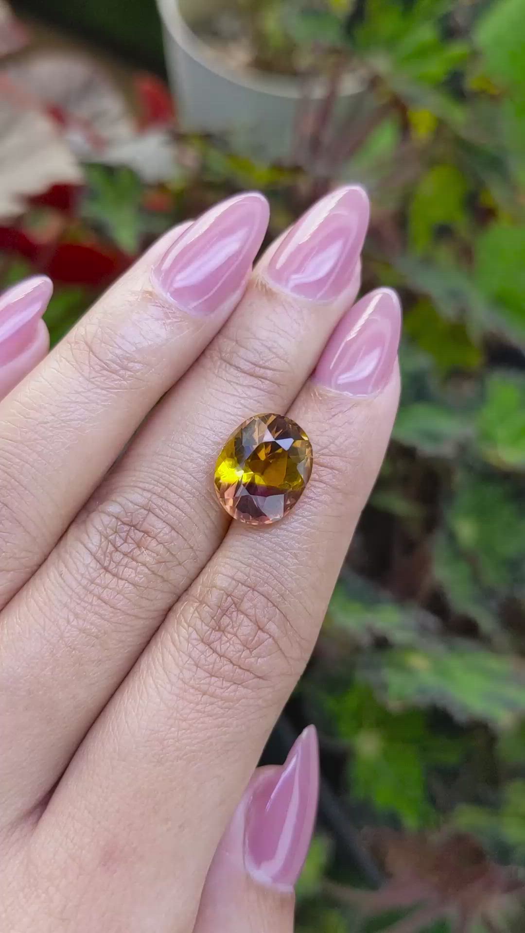6.12 Ct. Bi Color Ametrine from Brazil Size Video