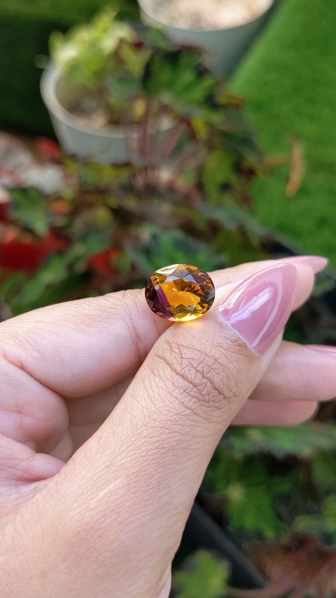 6.40 Ct. Bi Color Ametrine from Brazil Size Video
