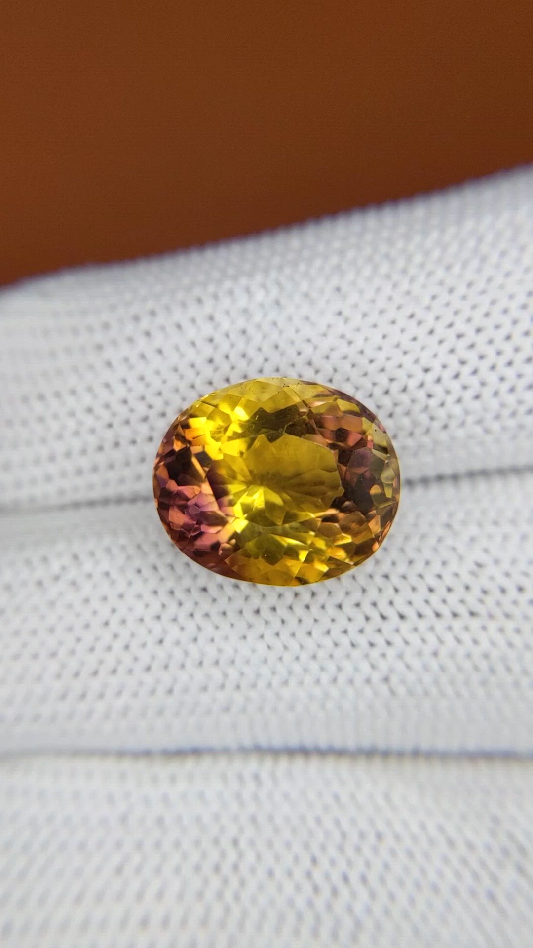 8.17 Ct. Bi Color Ametrine from Brazil Size Video