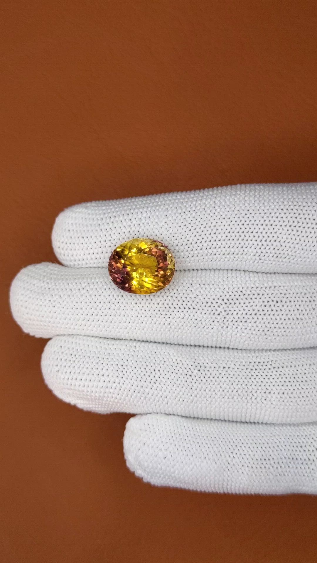 8.17 Ct. Bi Color Ametrine from Brazil Size Video