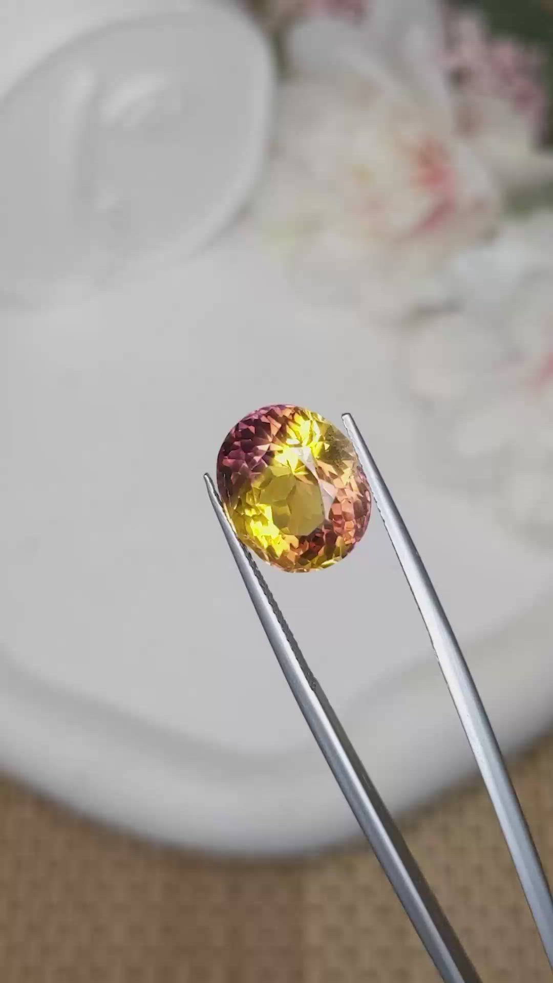 8.17 Ct. Bi Color Ametrine from Brazil Size Video