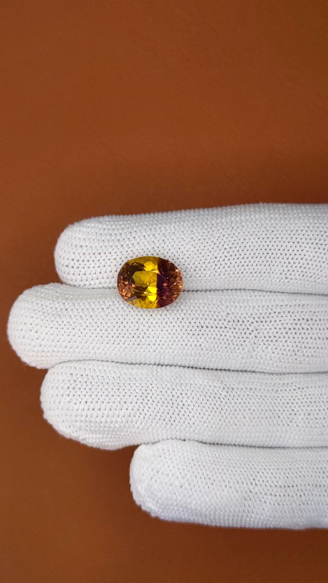 5.53 Ct. Bi Color Ametrine from Brazil Size Video