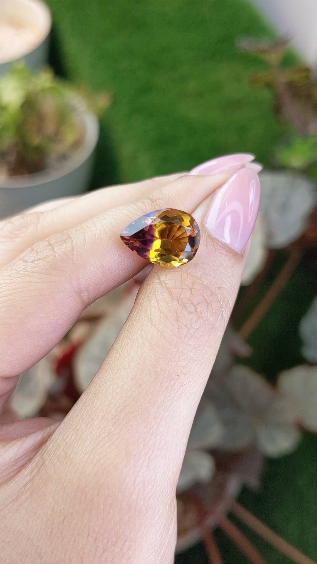 6.65 Ct. Bi Color Ametrine from Brazil Size Video