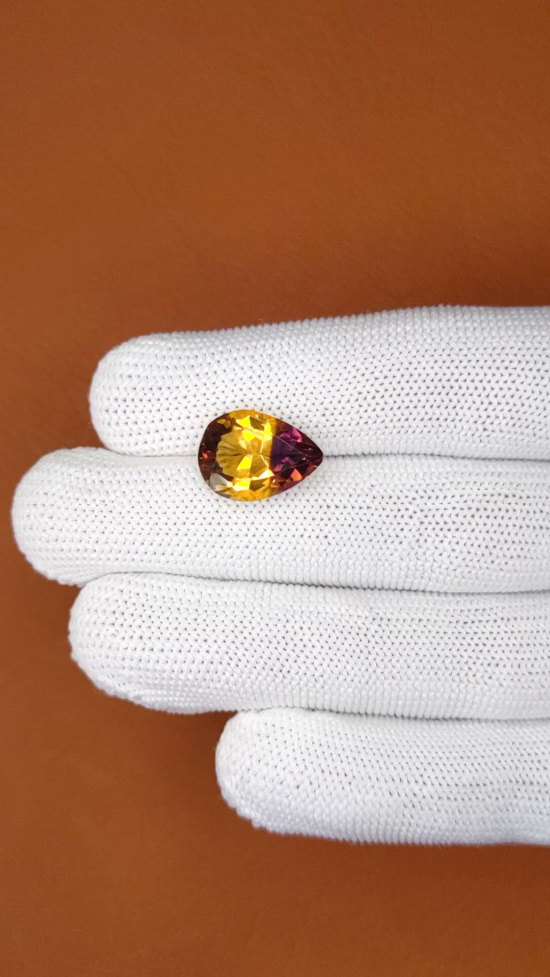 6.65 Ct. Bi Color Ametrine from Brazil Size Video